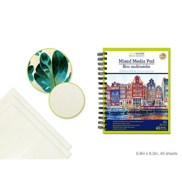 Tablette de papier 5,8 po x 8,3 po (40 pages)