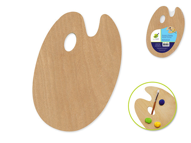 Palette d'artiste en bois 8 po x 12 po