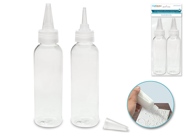 Bouteille en plastique 120 ml (paquet de 2)