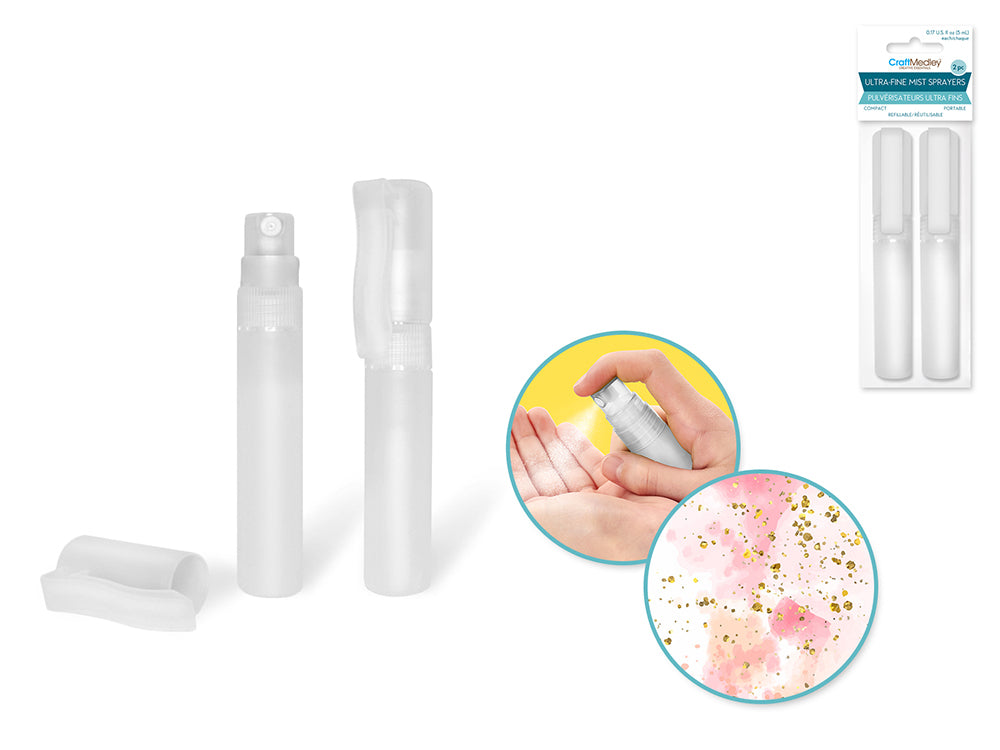Bouteille avec vaporisateur 5 ml (paquet de 2)