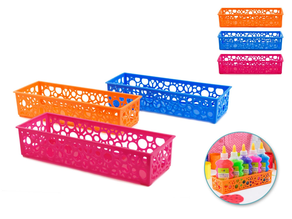 Panier en plastique 3,4 po x 9,5 po x 2 po cercles