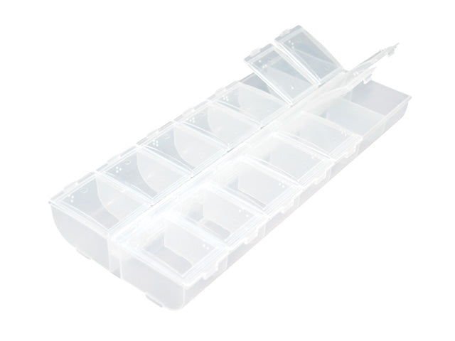 Boîte de rangement 9 po x 4 po avec 14 compartiments