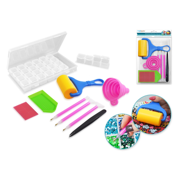 Ensemble utilitaire pour broderie de diamant (Diamond Painting)