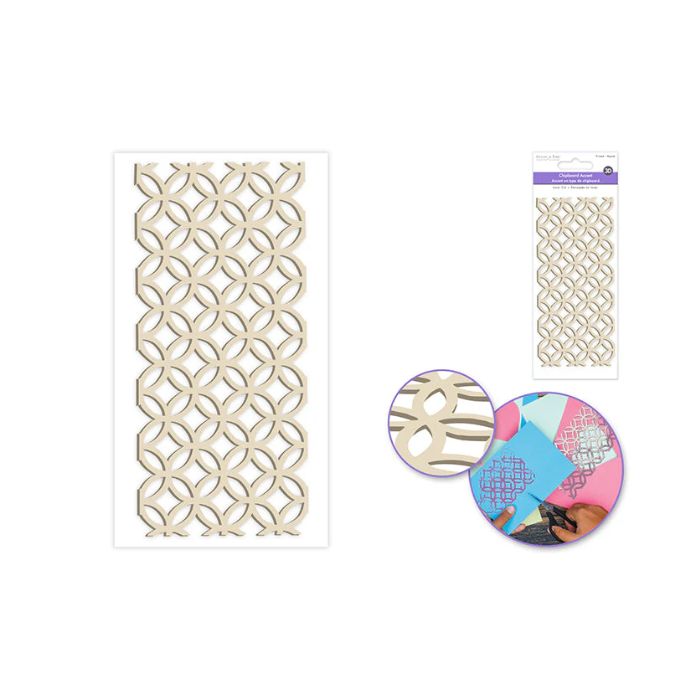 Embellissement en carton aggloméré cercles