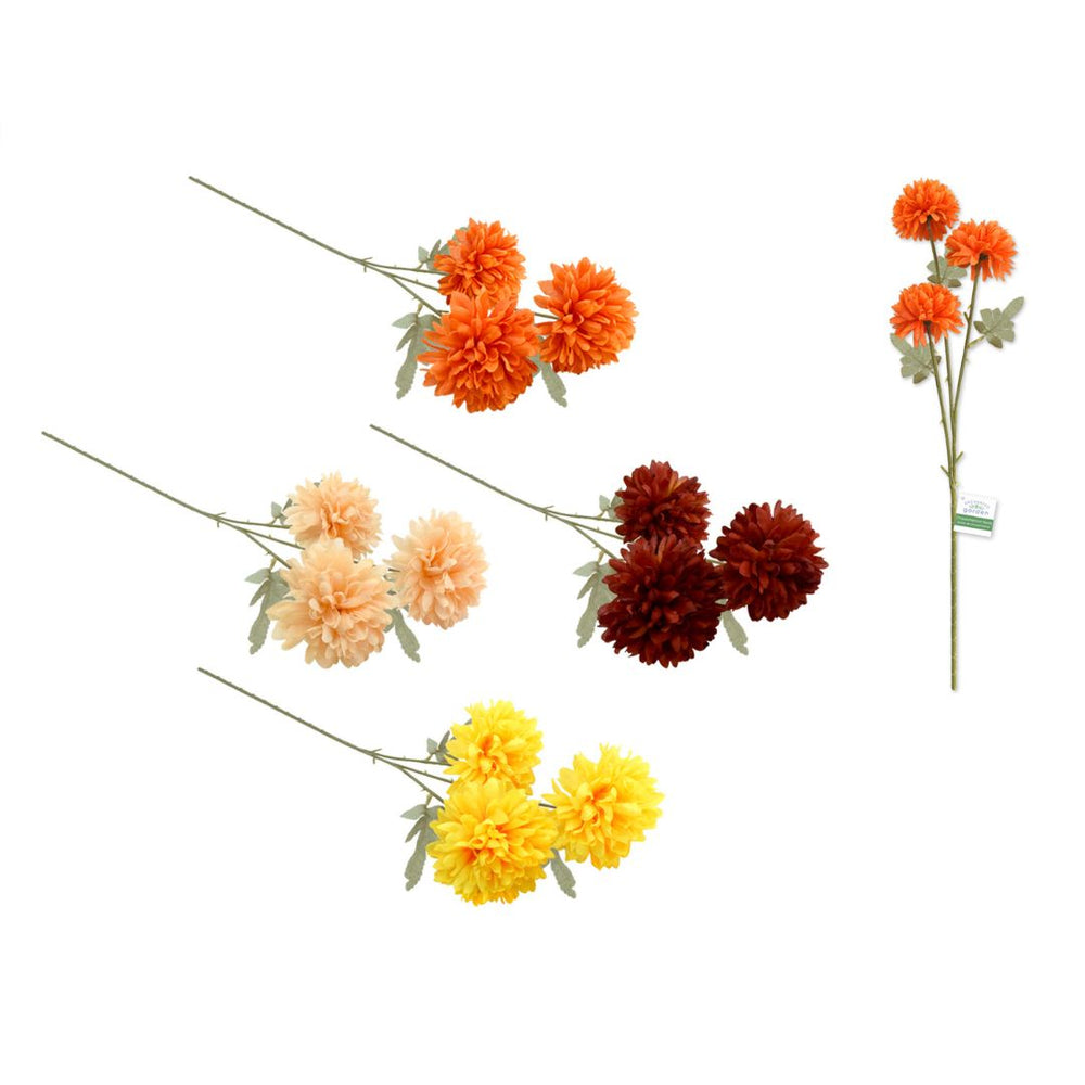 Tige de chrysanthème artificiel 24,5 po