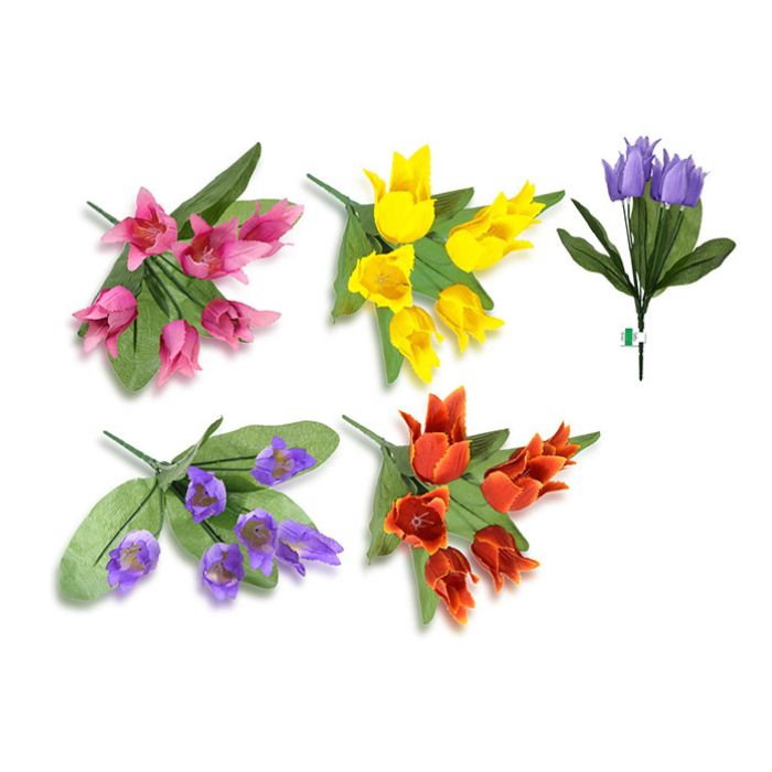 Bouquet de tulipes artificielles 10 po