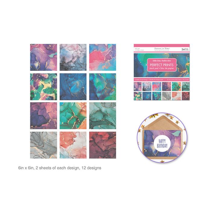Carton 6 po x 6 po pastel (24 pages)
