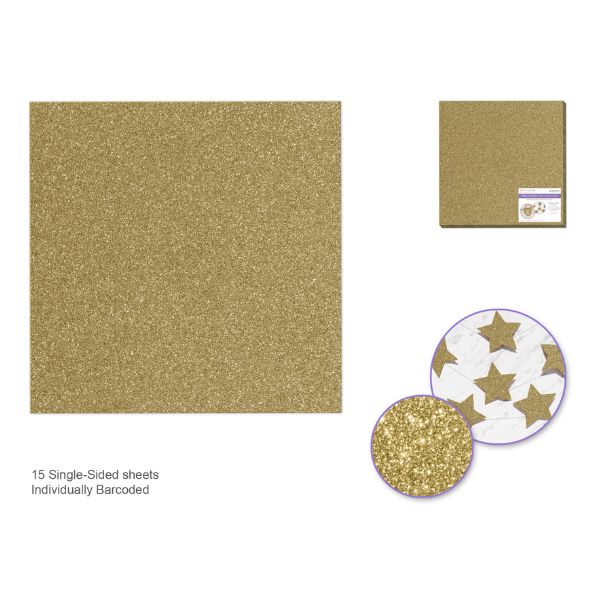 Papier cartonné brillant 12 po x 12 po Bazzill