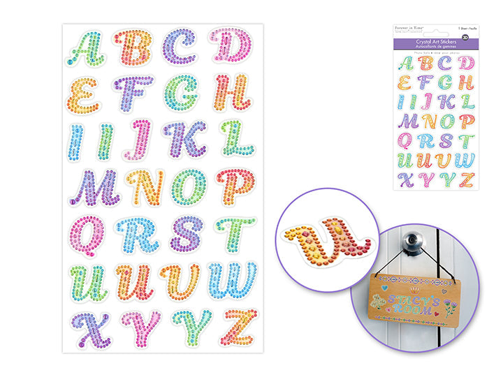 Autocollants de gemme lettres
