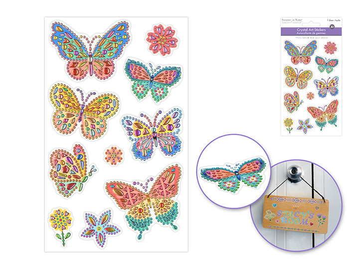 Autocollants de gemme papillons