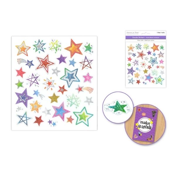 Autocollants éclatants étoiles