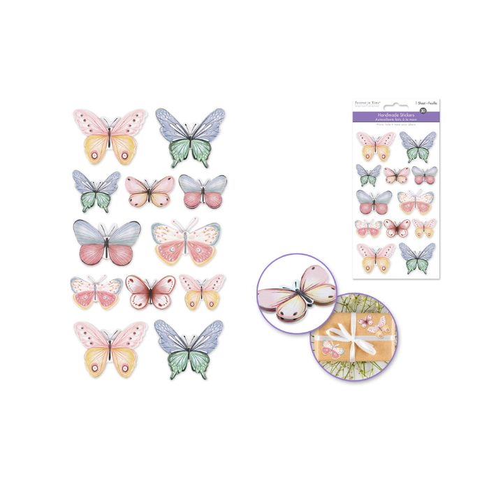 Autocollants 3D papillons