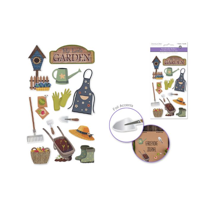 Autocollants 3D outils de jardin