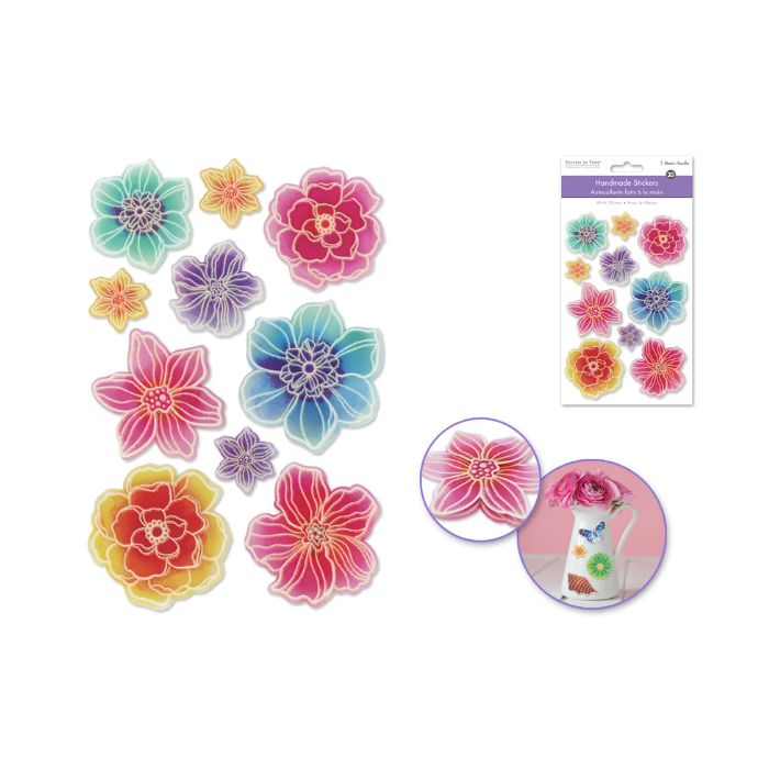 Autocollants 3D fleurs