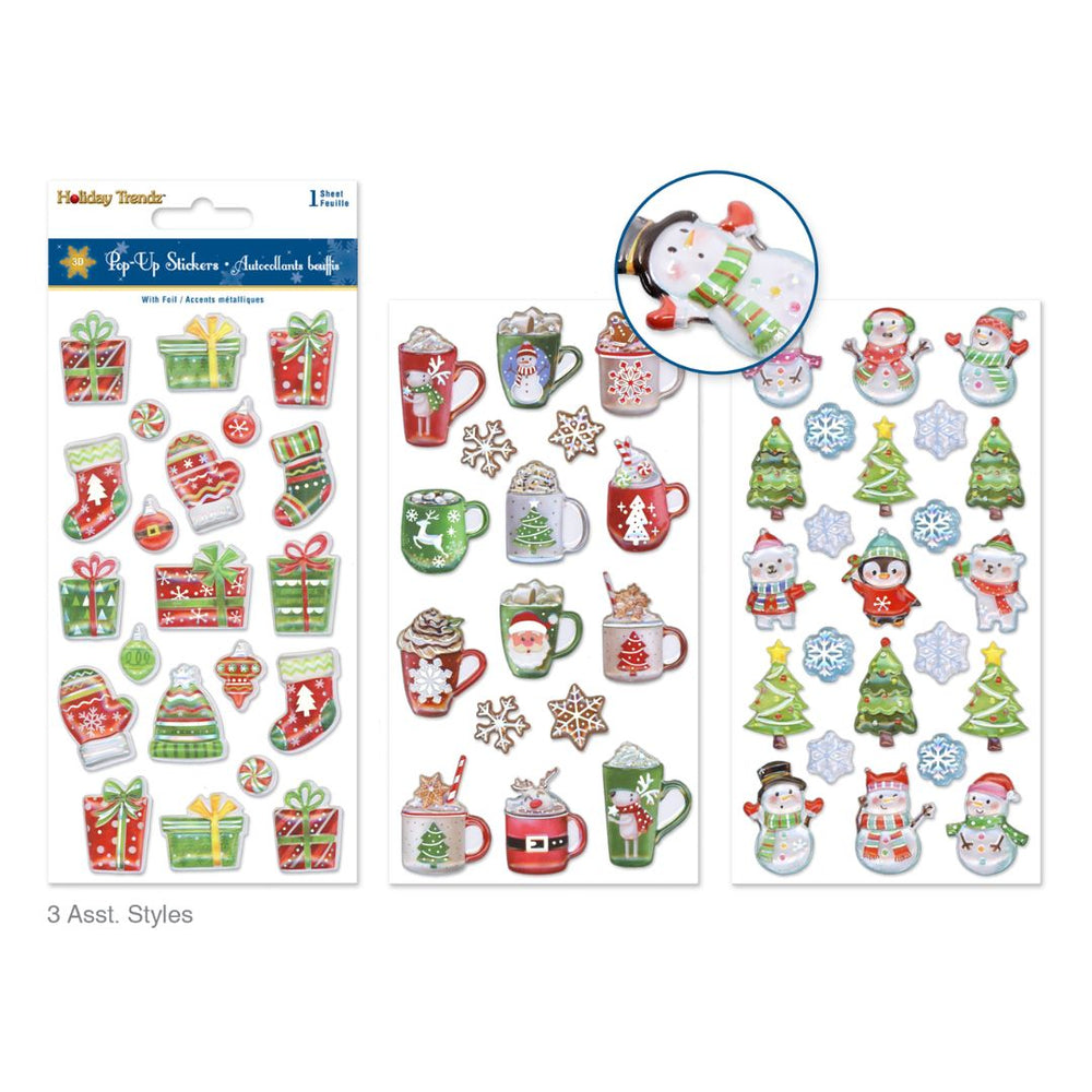 Autocollants de Noël 3D