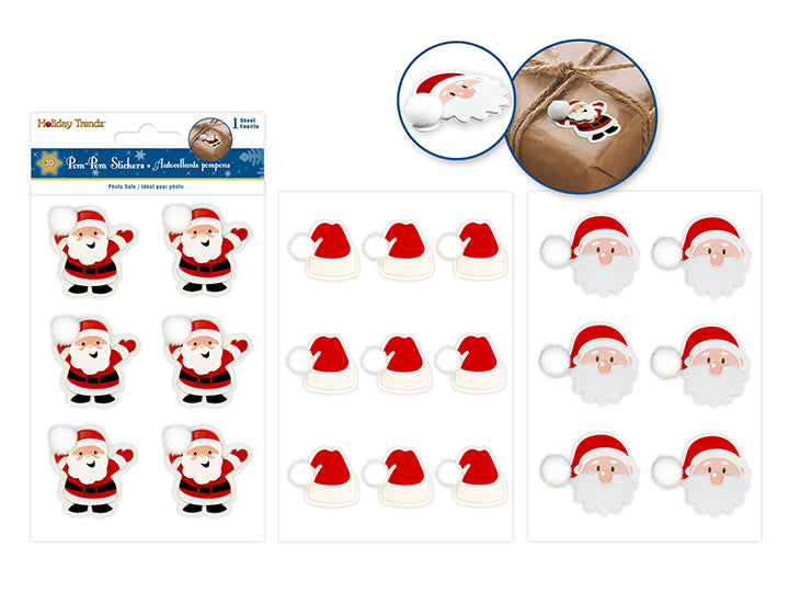 Autocollants de Noël Père Noël
