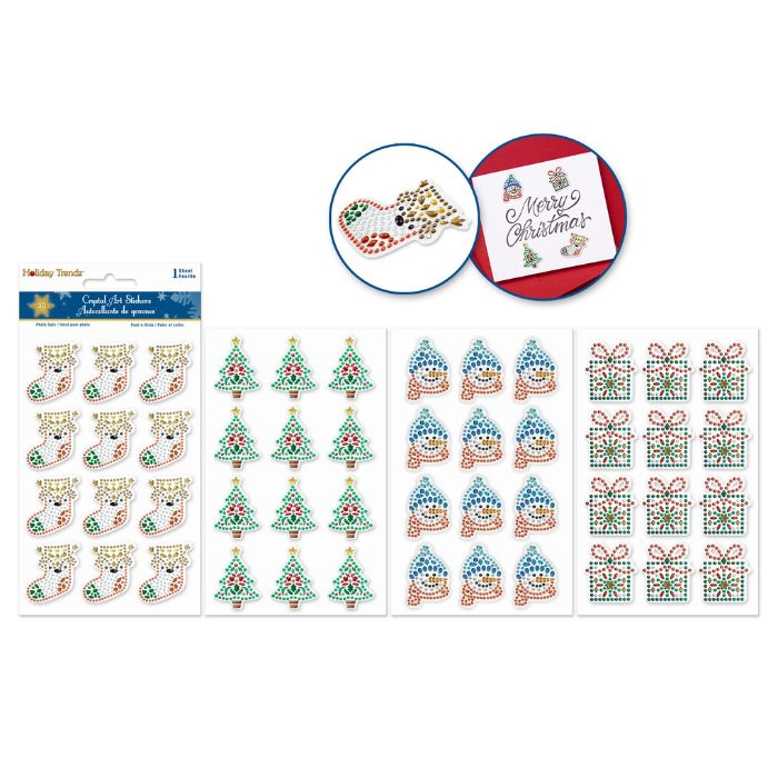Autocollants de gemme Noël