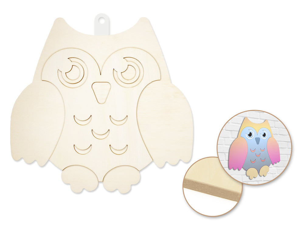 Plaque en bois 3D