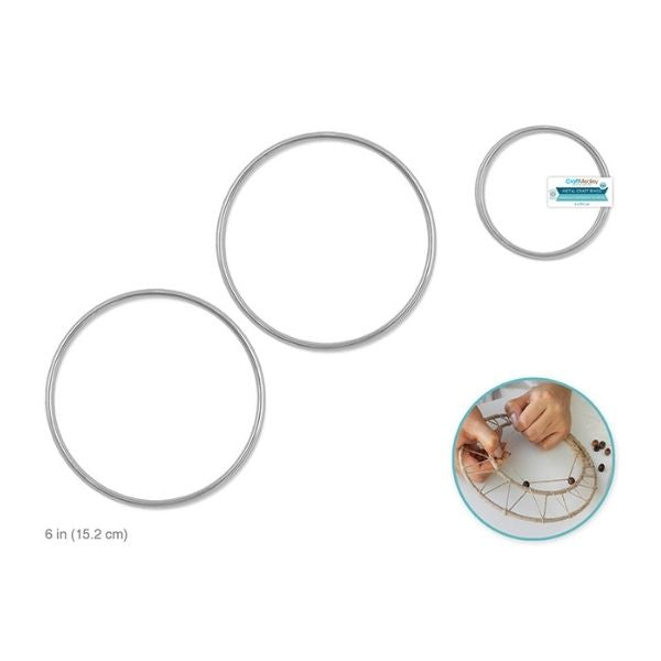 Anneau argent 6 po (paquet de 2)