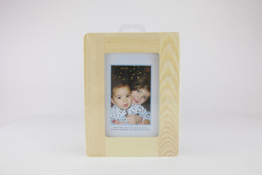 Cadre photo 6,5 po x 8,5 po en bois