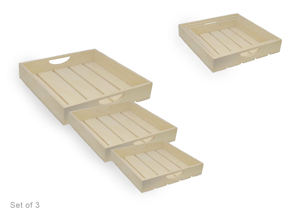 Cabaret en bois avec fente 8 po x 8 po x 1,62 po