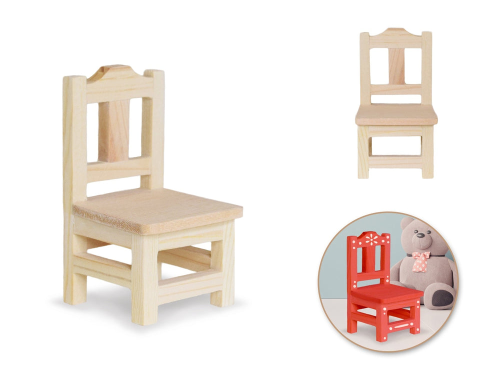 Chaise droite en bois 2 po x 3,5 po