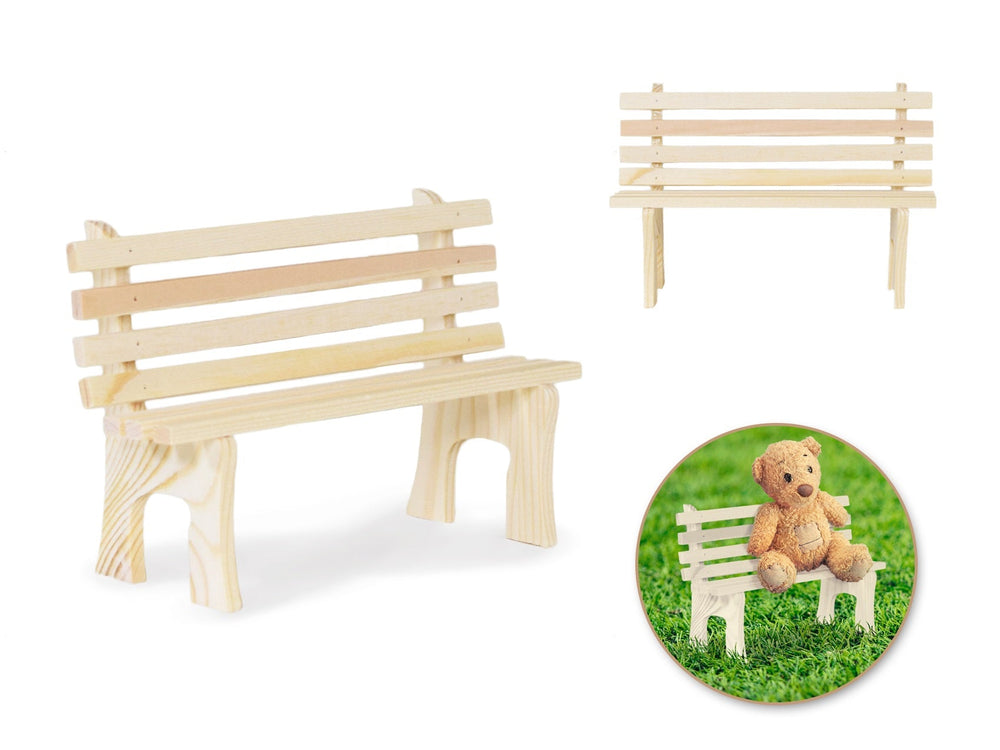 Banc de parc en bois 2 po x 5,1 po