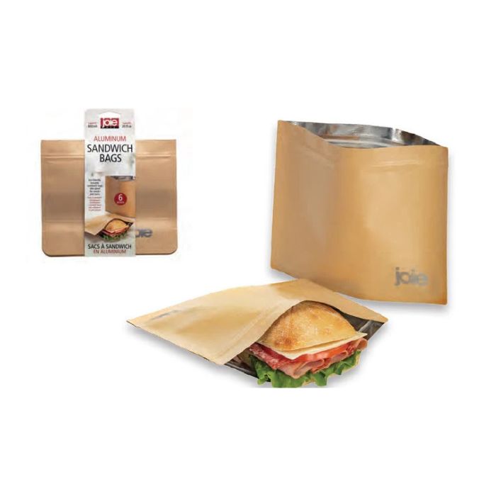 Sac à sandwich en aluminium (paquet de 6)