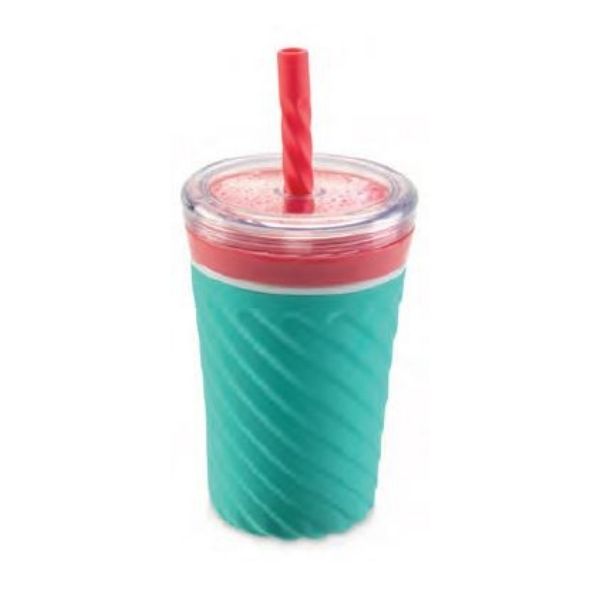 Contenant pour lait frappé avec paille