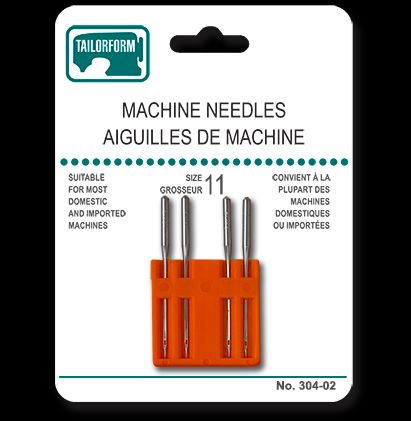 Aiguille pour machine à coudre Tailorform no. 11 (paquet de 4)