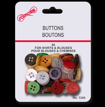 Boutons (paquet de 80)