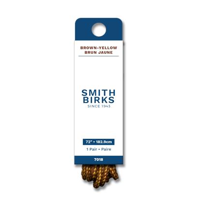 Lacet pour botte Smith Birks 72 pouces brun et jaune