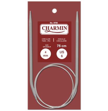 Aiguille à tricoter circulaire 75 cm Charmin