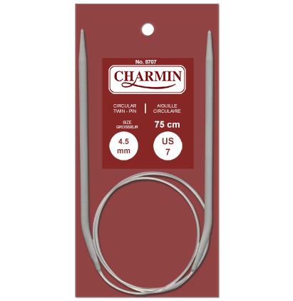 Aiguille à tricoter circulaire 75 cm Charmin
