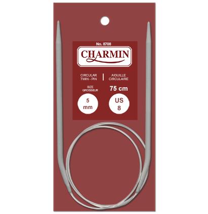 Aiguille à tricoter circulaire 75 cm Charmin