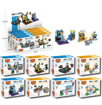 Mini blocs de construction COGO activités du quotidien