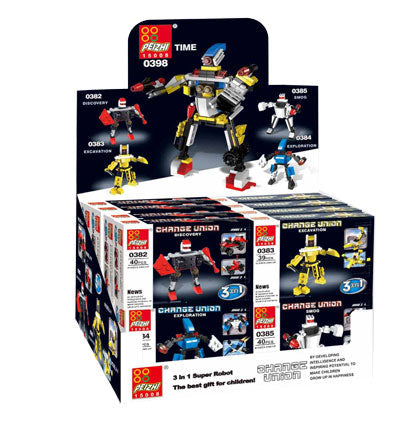 Mini blocs de construction 3 en 1 super robot