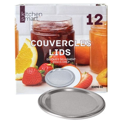 Disque pot Mason standard sans anneau (paquet de 12)