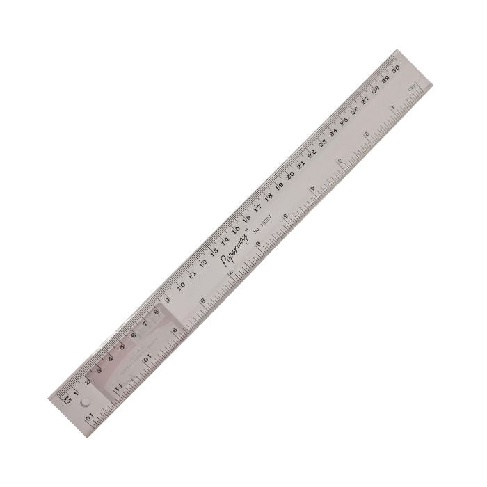 Règle 12 po (30 cm) en plastique rigide clair