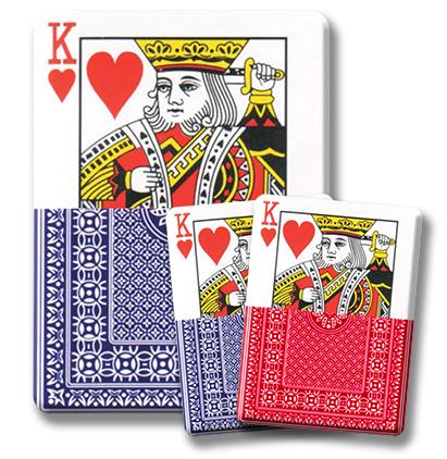 Jeu de cartes avec chiffre géant