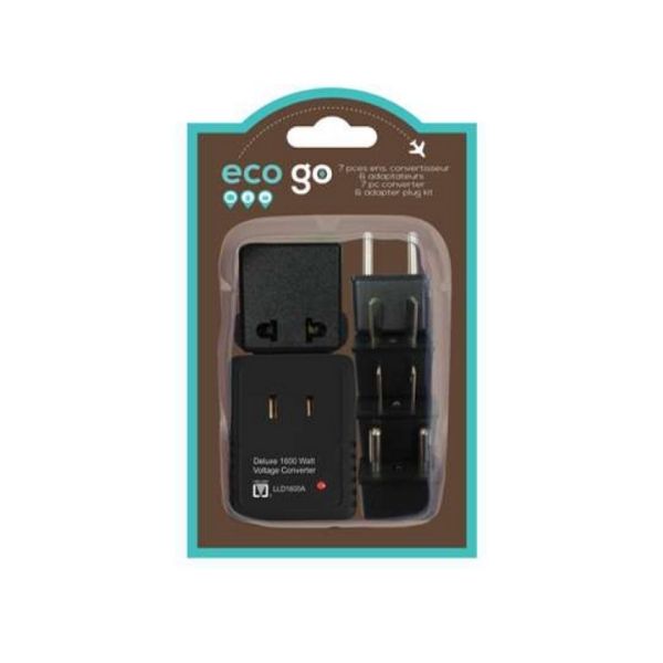 Ensemble de convertisseur électrique pour voyage (7 morceaux)