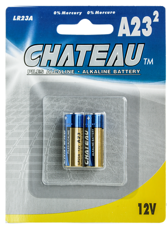 Pile alcaline d'émetteur Chateau 12V A23 (paquet de 2)