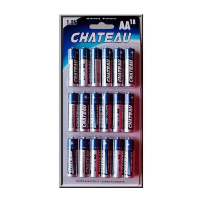 Pile alcaline Chateau AA (paquet de 18)