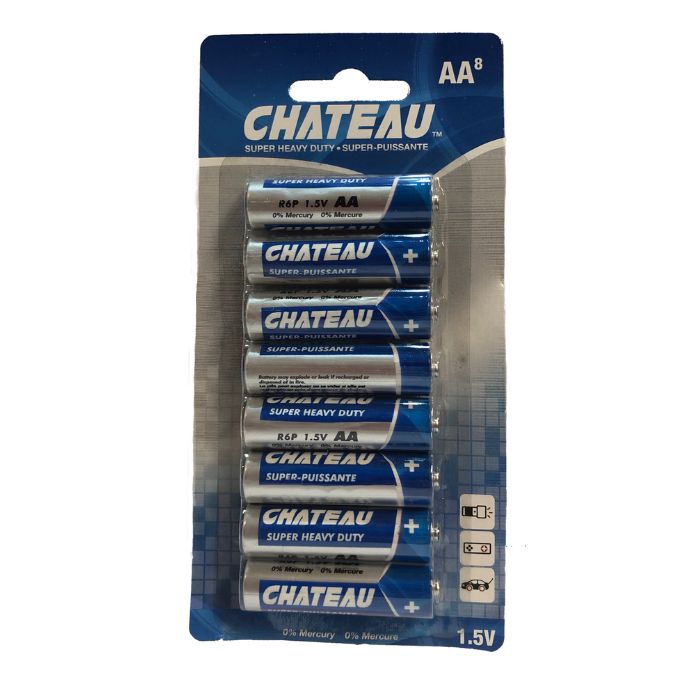 Pile alcaline Chateau AA (paquet de 8)