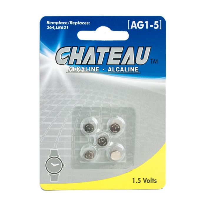 Pile alcaline Chateau AG1-5 (paquet de 5)