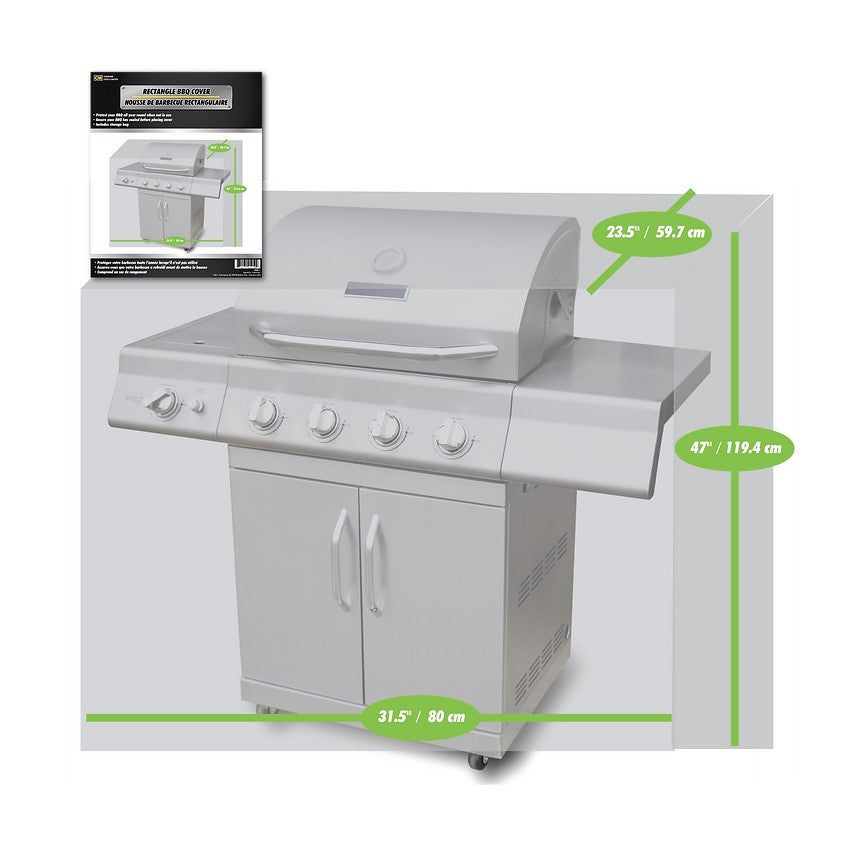 Housse à BBQ 24 po x 47 po x 32 po