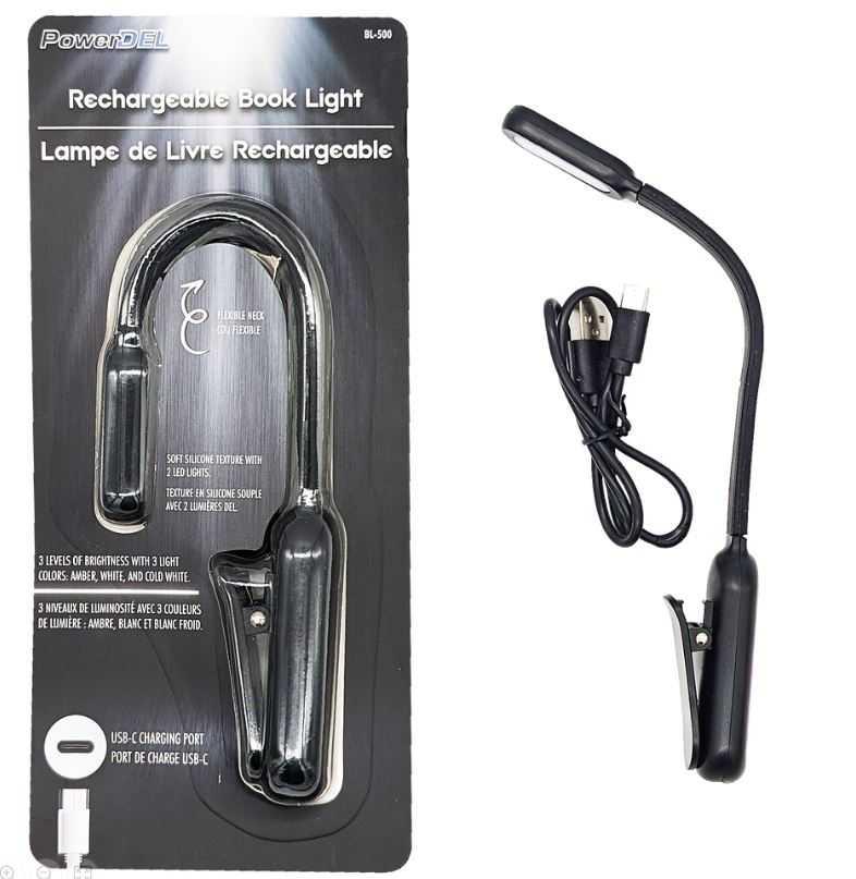 Lampe de lecture rechargeable port type-c (3 modes)