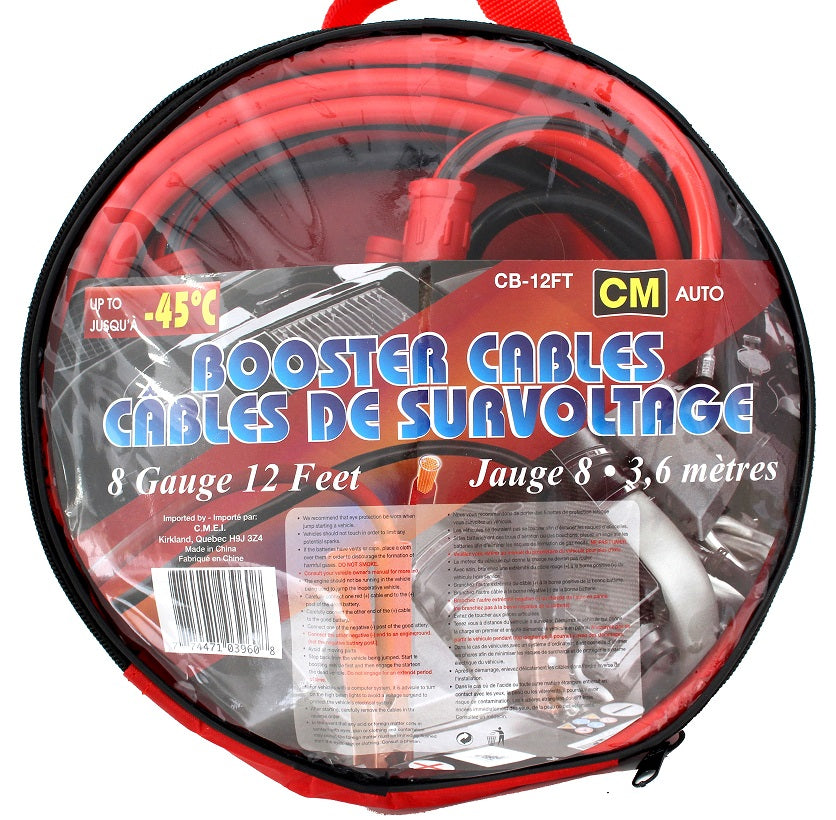 Câble de survoltage 12 pi jauge
