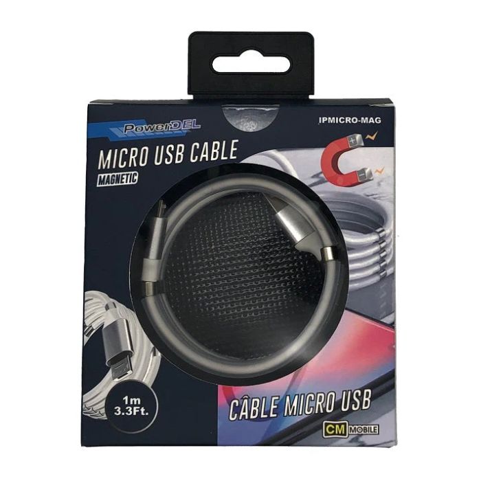 Câble 3,3 pi USB magnétique pour recharge micro USB