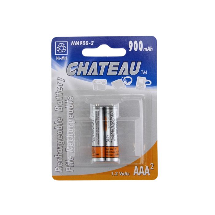 Pile ni-mh rechargeable Chateau AAA (paquet de 2)